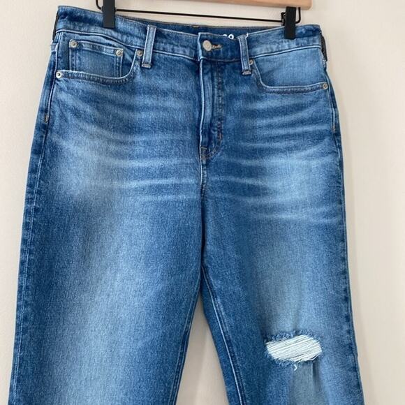 J Crew High-rise '90s classic straight-fit jean in Vesey Street Wash Size - Picture 3 of 12